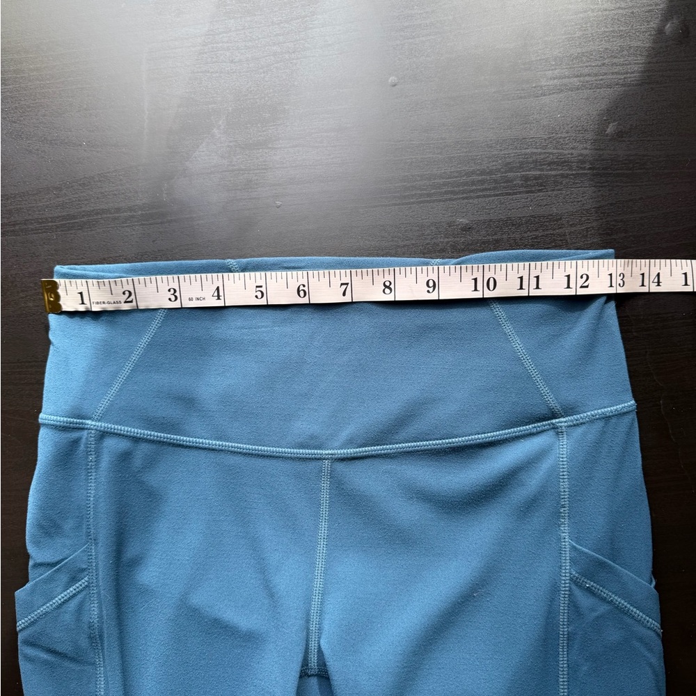 Prana Teal Electa Full Length Side Pocket Leggings size Small EUC - Picture 7 of 7